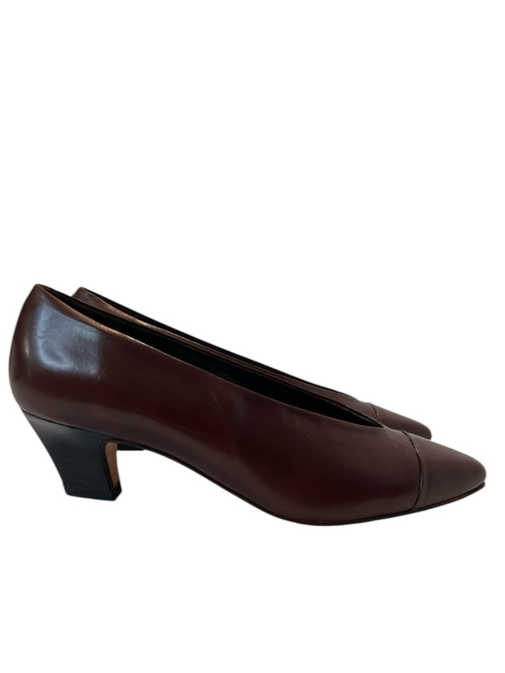 Nickels Brown Pointed-Toe Leather Pumps Italy